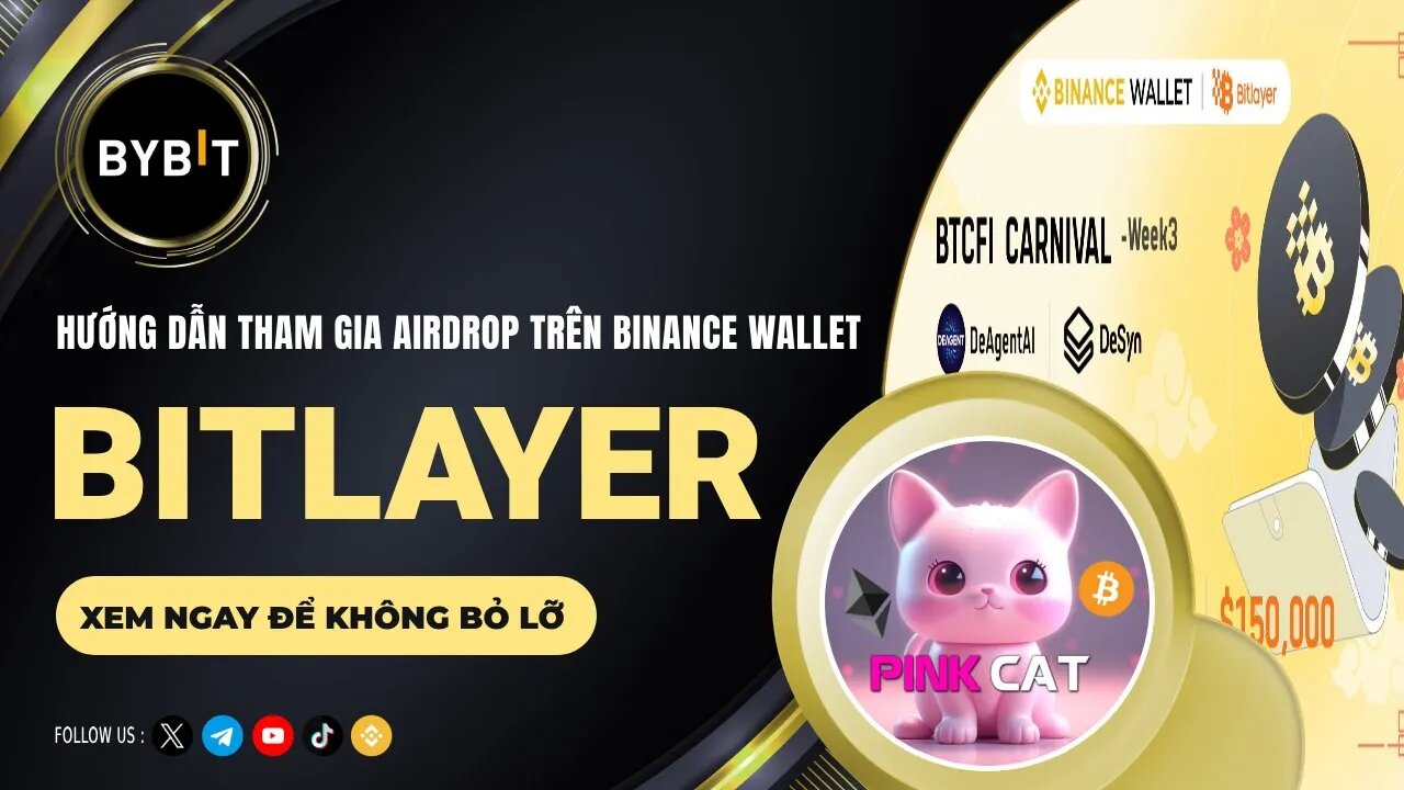 Hướng dẫn Airdrop Bitlayer trên ví Binance Web3 - Tuần 3 | PinkCat