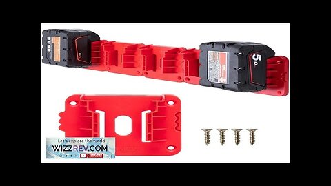 1Pc Battery Holder for Milwaukee 18V Lithium Battery Wall Mount Battery Storage Review