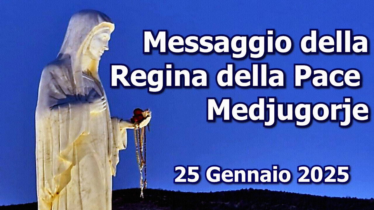 (25 GENNAIO 2025) - MEDJUGORJE: “IL MESSAGGIO MENSILE DELLA REGINA DELLA PACE!!”😇💖🙏