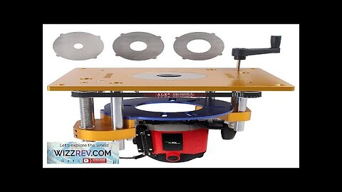 Woodworking Electric Wood Router Lift System with Router Insert Plate for Carving Review