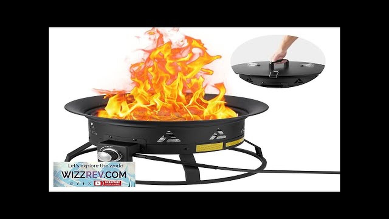 VEVOR Propane Fire Pit 24” Outdoor Portable Gas Fire Pit for Heating Review