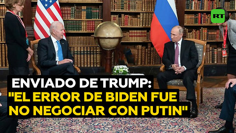 Enviado especial de Trump para Ucrania: "El mayor error de Biden ha sido no negociar con Putin"