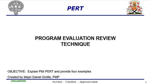 PERT Variance & Project Probabilities