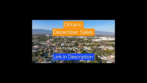 Ontario December Sales 🏢