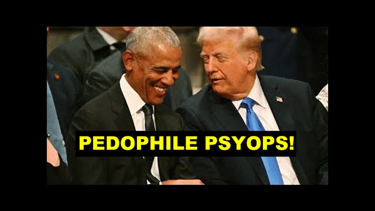 Pedophile Faggot Obama & Trump in Plain Sight It's One BIG Satanic Pedophile Club!