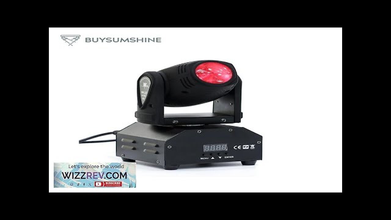 Buysumshine 15W Mini LED Moving Head Light DMX512 RGBW Light Beads 4 Review