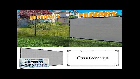 Gray Anti-UV Sunshade Net Balcony Privacy Screen Fence Net Garden Buildings Greenhouse Review