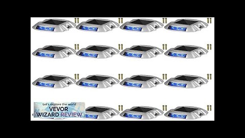 VEVOR Driveway Lights 16-Pack Solar Driveway Lights with Switch Button Solar Deck Review