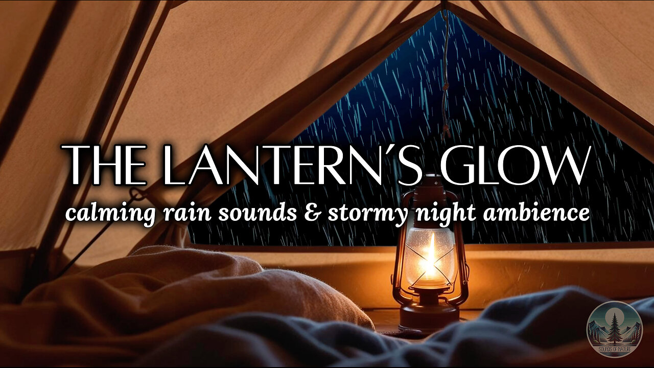 Calming Rain Sounds & Stormy Night Ambience for Sleep, Relaxation & Focus 🌧️🌙⛺ | Sounds of Nature