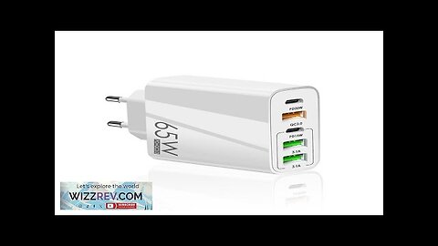 F002 65W 5-Port USB PD Charger 3USB-A+2USB-C Fast Charging Wall Charger Adapter Review