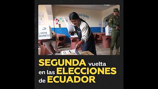 Noboa y González medirán fuerzas en la segunda vuelta en Ecuador