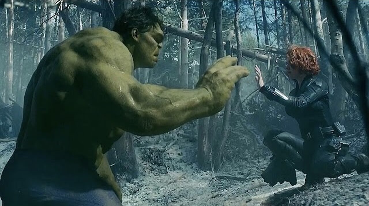 Avengers Age of Ultron (2015) - Black Widow Tames Hulk - Romantic Scene - Movie CLIP HD