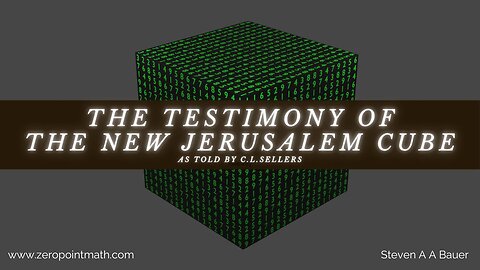 The story of the discovery of the New Jerusalem Cube