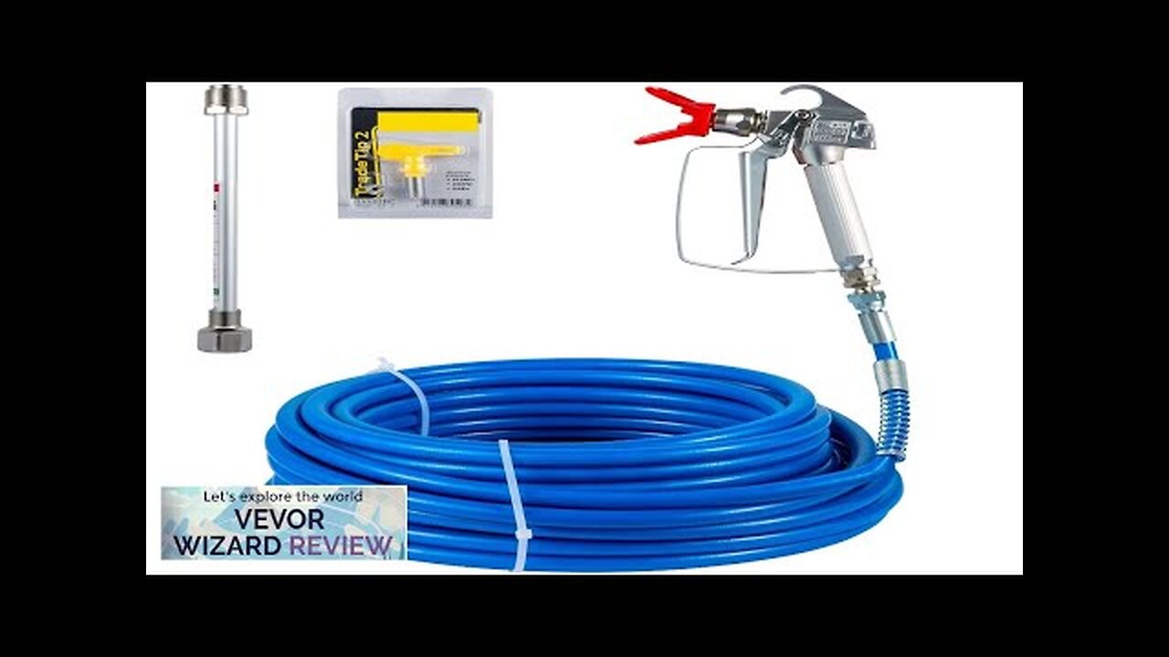 VEVOR Airless Paint Spray Hose Kit 50ft 1/4" Swivel Joint 3600psi Review