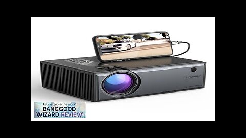 Blitzwolf® BW-VP1-Pro LCD Projector 2800 Lumens Phone Same Screen Version Support 1080P Review