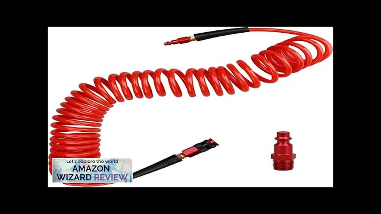 Hromee 1/4 in x 25 ft Polyurethane Recoil Air Hose with Bend Review