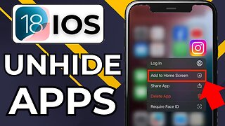 HOW TO UNHIDE APPS ON IPHONE IOS 18