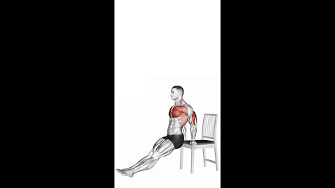 Chair Dips Exercise.