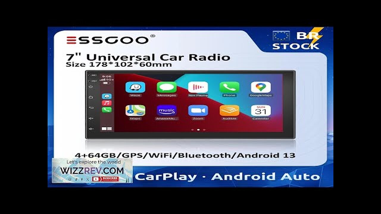 ESSGOO 7" Car Radio Android Auto Carplay Car Stereo Multimedia Player Universal Review