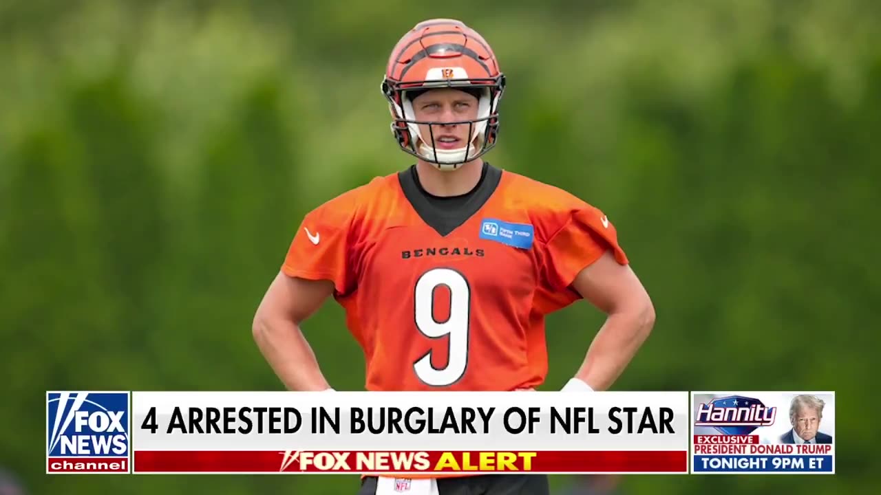 BREAKING: Four illegal immigrants have been arrested in connection with the break-in at the home of NFL star Joe Burrows…