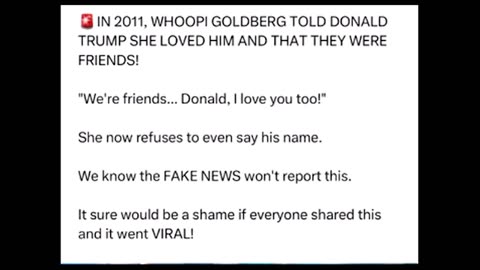 Whoopi Goldberg and ALL the ladies of The View LOVED Donald Trump in 2011 !!