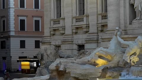 Trevi Fountain at 6 AM...