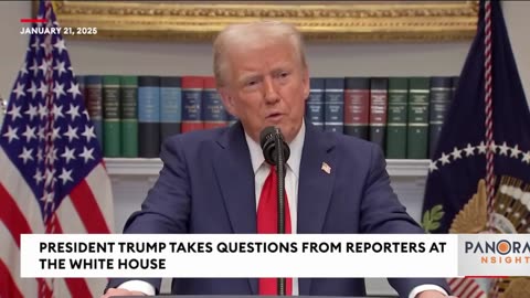 Hear President Trump's answers to some interesting questions when he met the press