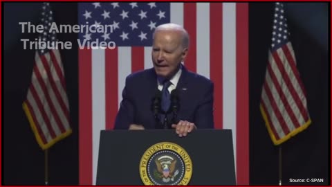 WATCH: Biden Tells “Repeatedly Debunked” Lie Before Shouting Onstage