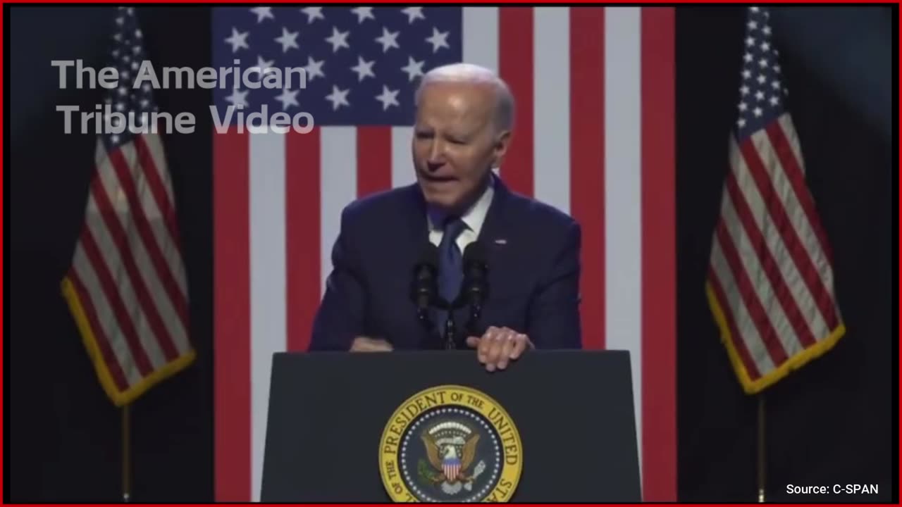 WATCH: Biden Tells “Repeatedly Debunked” Lie Before Shouting Onstage