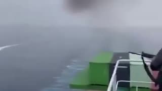 Pirate boat explodes