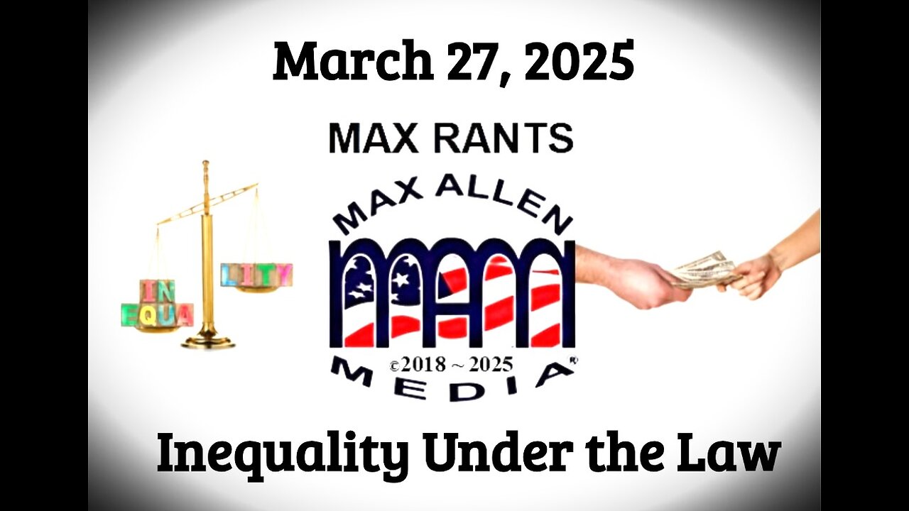 EQUALITY UNDER THE LAW? NOT ON YOUR LIFE! NOT IN THE U.S.A.