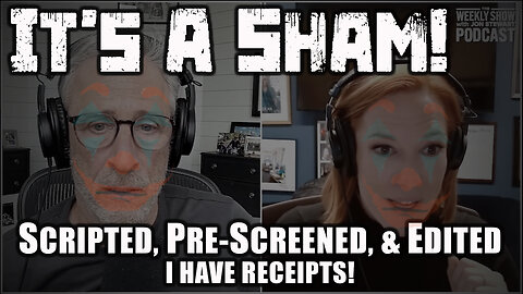 Jon Stewart's Show Is a Scripted Prescreened Edited Partisan Sham! Receipts! #tds #jonstewart