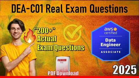 DEA-C01 |📋Mastering The AWS Certified Data Engineer Exam 2025🔥| Questions & Answers | Practice QnA's