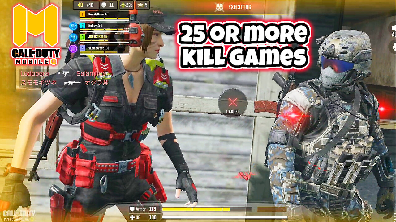 25 Kills or more on Alcatraz CODM