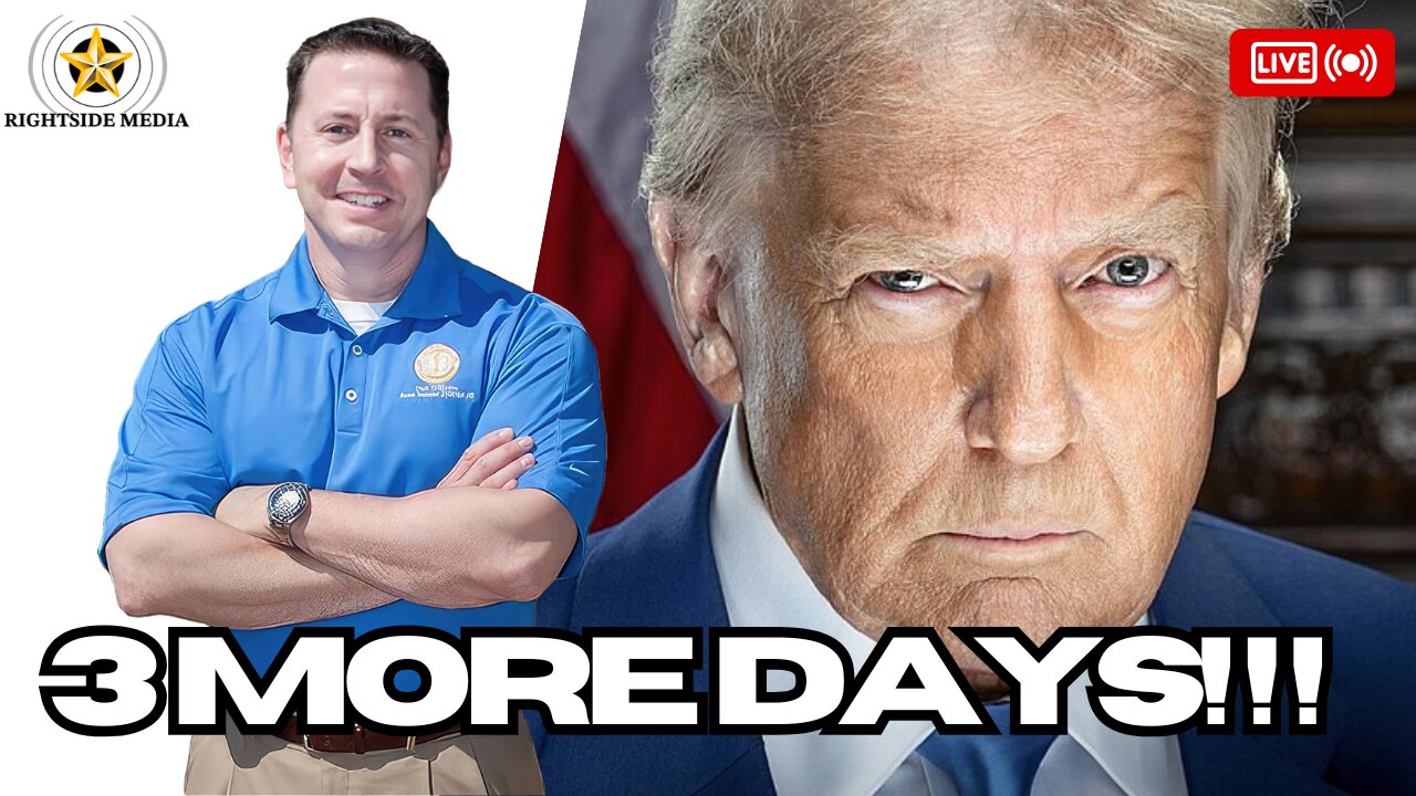 3 MORE DAYS UNTIL INAUGURATION!!! How Excited Are You?- Rightside Radio Broadcast - 1-17-25