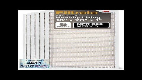 Filtrete 10x20x1 AC Furnace Air Filter MERV 5 MPR 300 Capture Unwanted Review