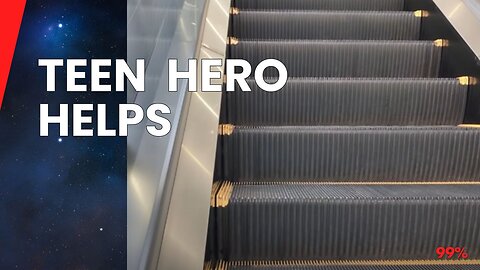 Teen's Unexpected Act of Kindness for Elderly Woman on Escalator - Must-Watch Viral Moment!