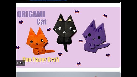 Origami cat