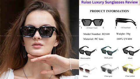 Ruiao Luxury Sunglasses Review: 2024 Premium Shades for Men & Women
