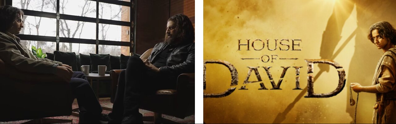 Jonathan Roumie meets Michael Iskander -Jesus meets David- Jonathan promotes the House of David