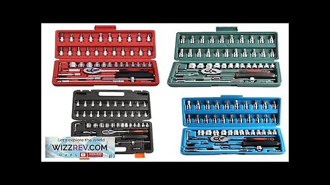 46pcs Ratchet Wrench Set Kit Sleeve for Car Motorcycle Bicycle Repair Tools Review