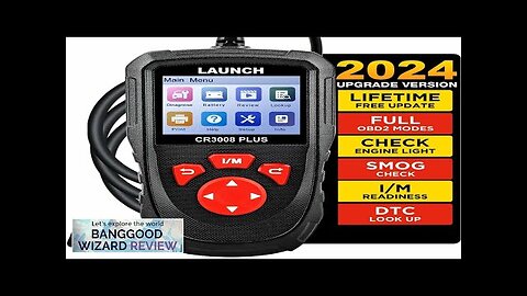 2024 LAUNCH CR3008 PLUS Professional Full OBD2 Scanner Diagnostic Tool Enhanced Check Review