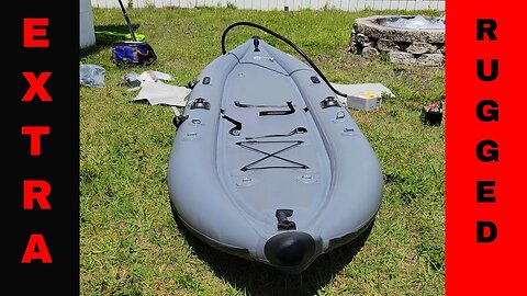 Saturn FIK365 inflatable kayak unboxing and setup