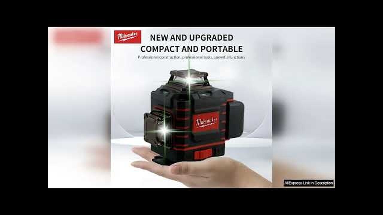 Milwaukee 4D 16 Lines Green Beam 360° Self-leveling Laser Levels Horizontal Review