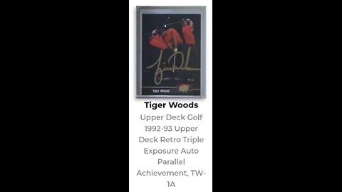 Upper Deck 2024 Golf Tiger Woods Achievement Autograph - what it takes to finish the ePack challenge