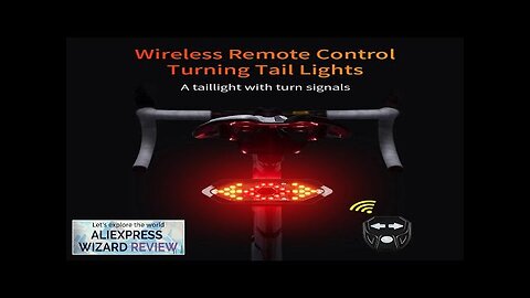 Bicycle Rear Wireless Remote Control Turn Signal Lights USB Rechargeable LED Bicycle Review