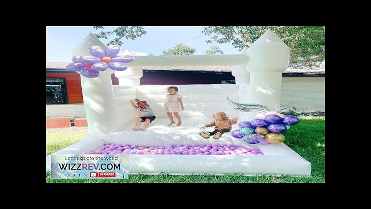 White Bounce House Outdoor Indoor Inflatable Bouncy Castle for Kids Adults Jumping Review