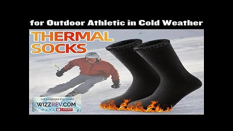 2 Pairs Pack Winter Thermal Socks For Men Women Cold Weather Insulated Review