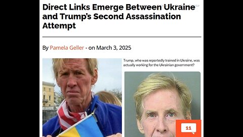 DIRECT LINKS EMERGE BETWEEN UKRAINE & TRUMP'S SECOND SHOOTING ATTEMPT - 4 mins. for reading below.