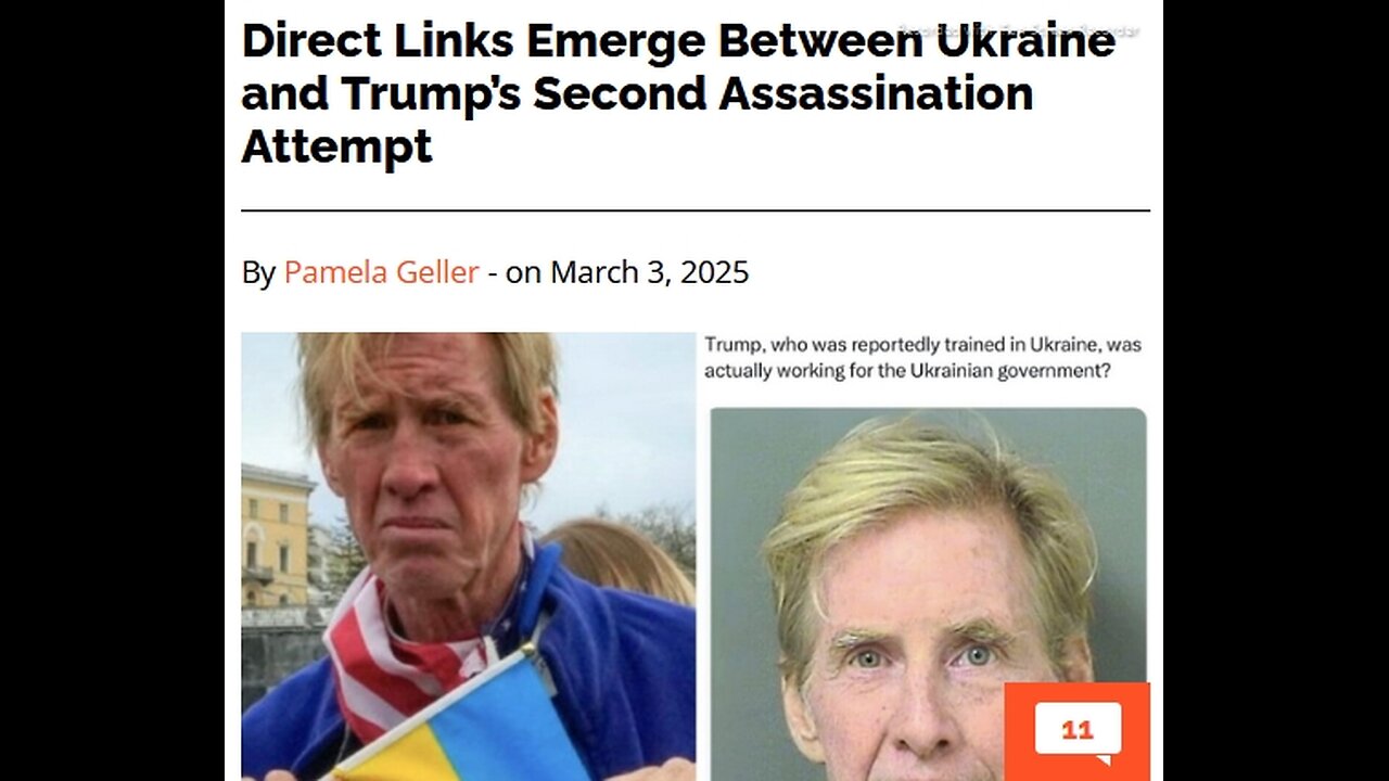 DIRECT LINKS EMERGE BETWEEN UKRAINE & TRUMP'S SECOND SHOOTING ATTEMPT - 4 mins. for reading below.